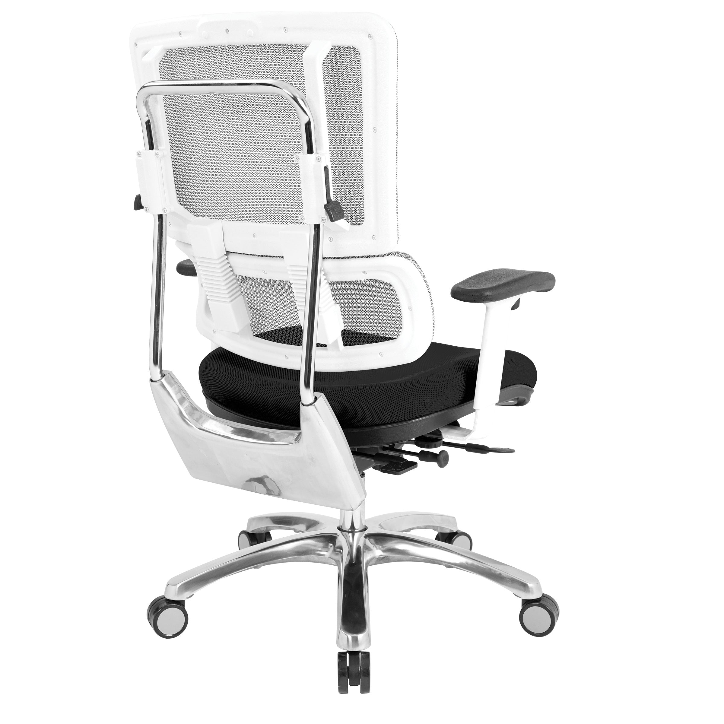 White Vertical Mesh Chair